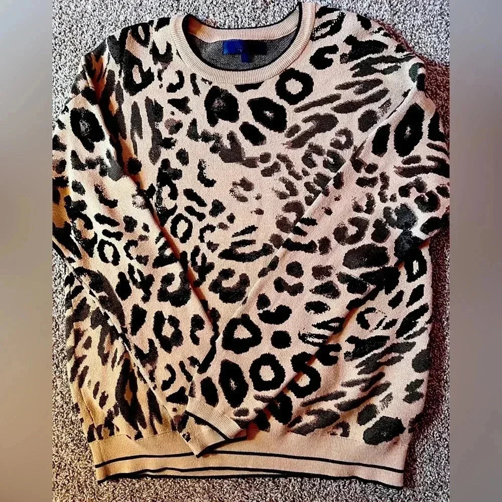 Cheetah print sweater